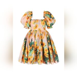 VEUC Selkie Sunflower Monet Beach Day Dress